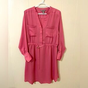 H&M Long Sleeve Dress pink size large
